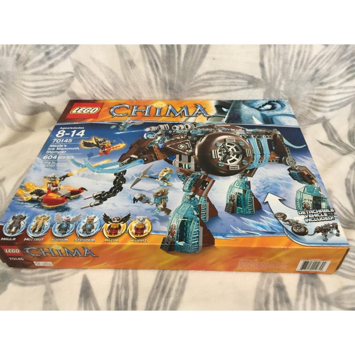 Lego Legends of Chima Maula`s Ice Mammoth Stomper 70145 Worriz Razar Maula