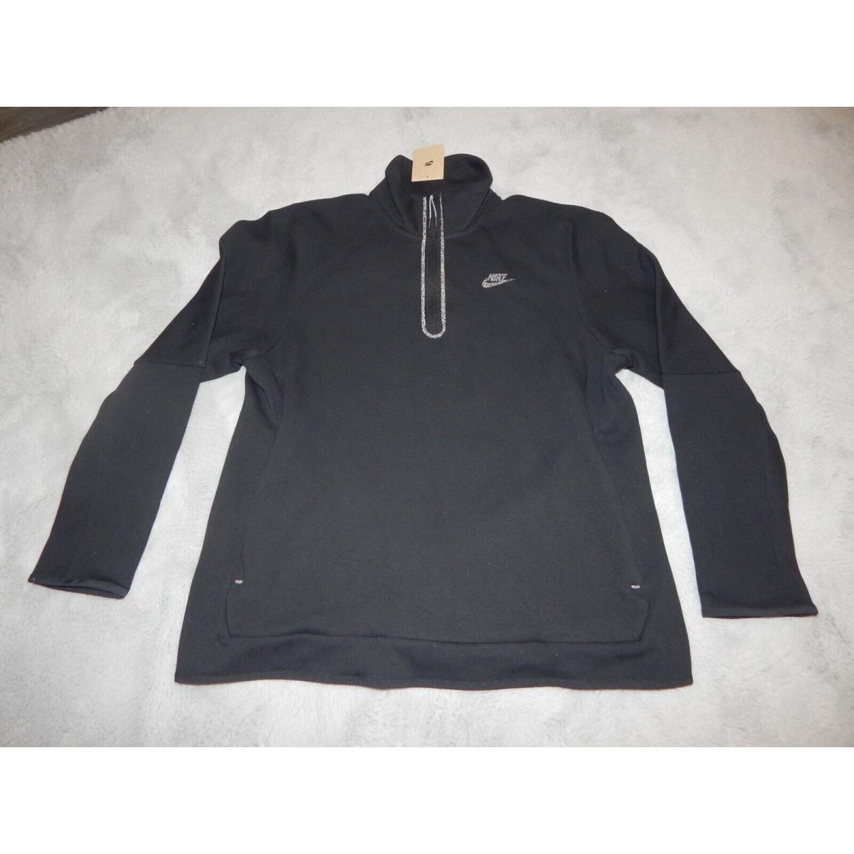 Nike Sportswear Tech Fleece Men`s 1/2-Zip Top DQ4314-010 XL Sweater Black