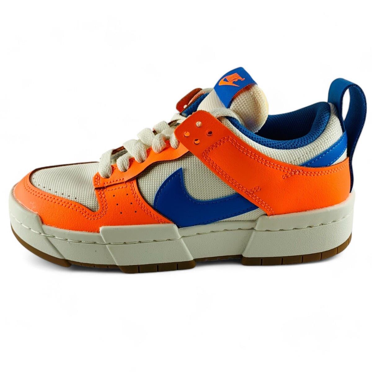 Nike Dunk Low Disrupt Supa Women`s Shoes Sneakers Orange Blue Size 7 CK6654-104 - White