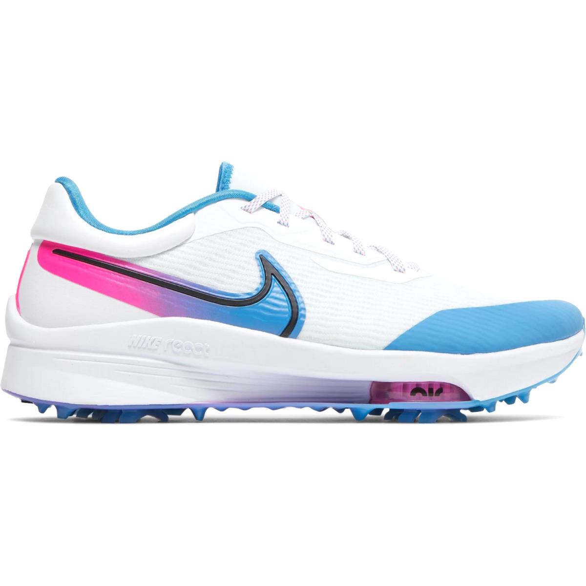 Nike Air Zoom Infinity Tour Next Men`s Golf Shoe DC5221 104 Size 13 - White-Black-Aurora Blue