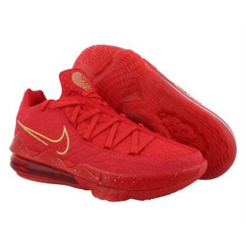 Nike Lebron Xvii Low Ph Unisex Shoes Size 7 Color: University Red/metallic Gold - University Red/Metallic Gold , Red Main