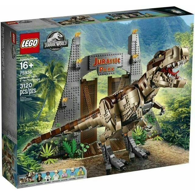 Lego Jurassic World 75936 Jurassic Park T.rex Rampage Set 3120 Pieces