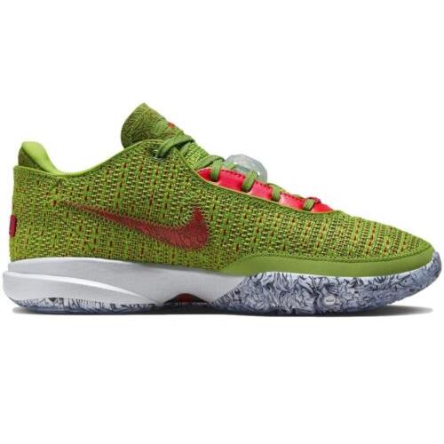 Size 6 - Nike Men`s Lebron 20 `stocking Stuffer` Basketball Shoes FJ4955-300 - Green