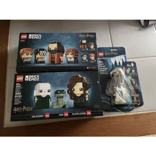 Lego Harry Potter Brick Heads Mini Figure Sets 40419 40495 40496