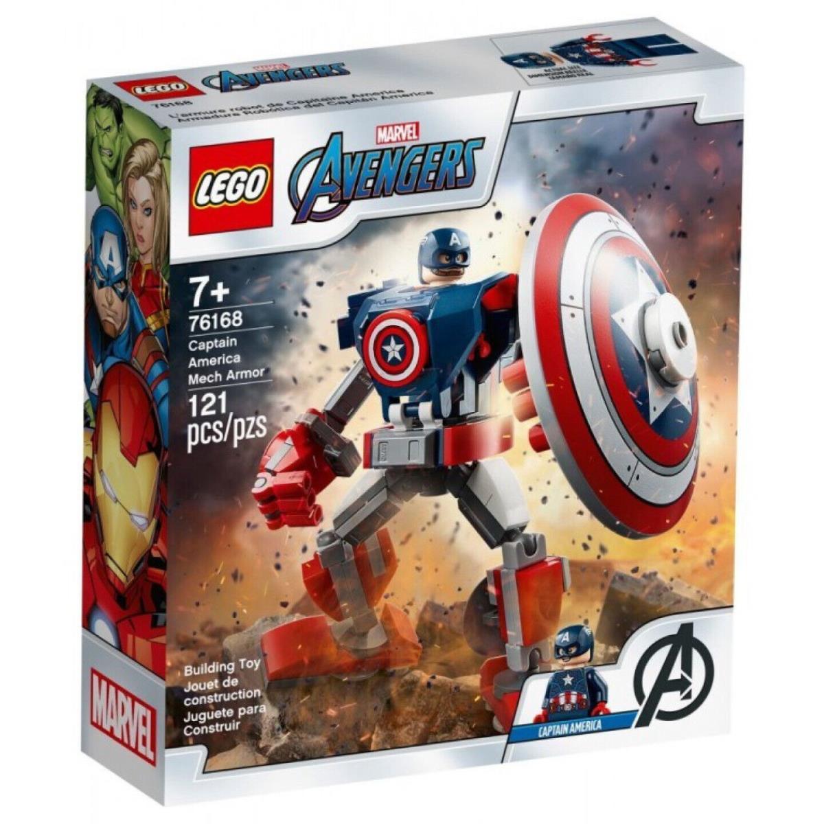 Lego Marvel Avengers Classic Captain America Mech Armor 76168 Building Kit