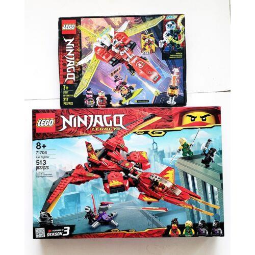 2x Lego Ninjago Kai Fighter Kai`s Mech Jet 71704 71707 Retired