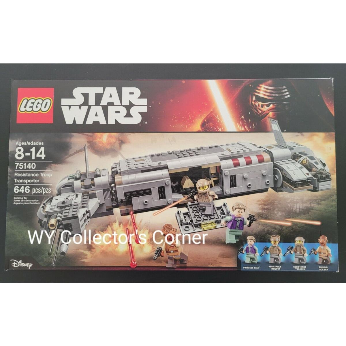 Retired Lego Star Wars Set 75140 Resistance Troop Transporter