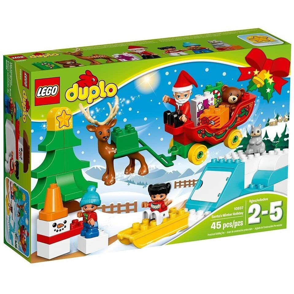 Lego Duplo Town Santa`s Winter Holiday 10837 Christmas Building Kit