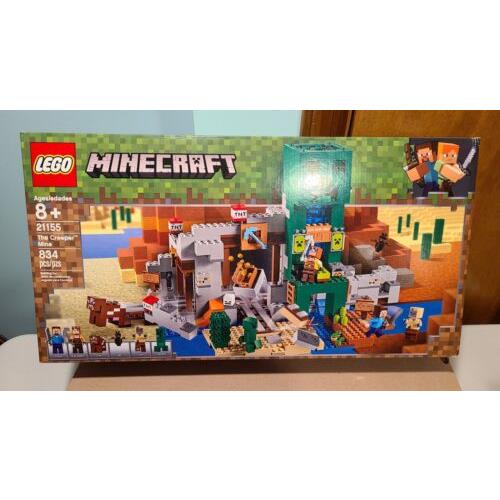 Lego Minecraft 21155 The Creeper Mine Retired Great Gift