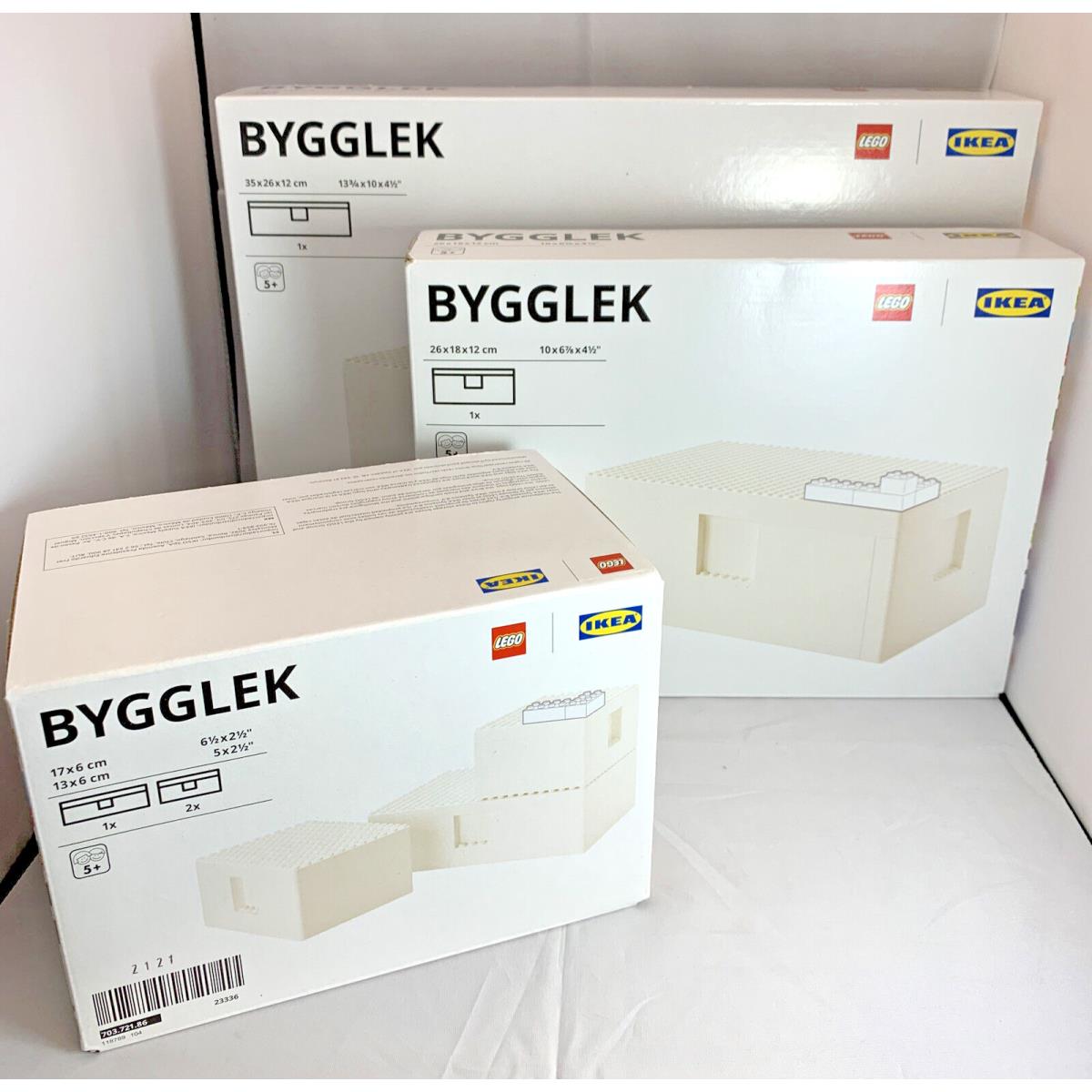 Complete Set - Ikea Bygglek Lego Box with Lid