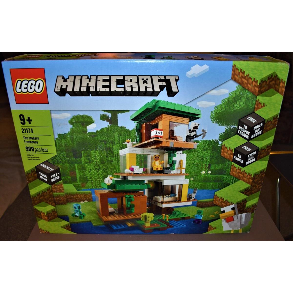 Lego 21174 Minecraft The Modern Treehouse 909 Pcs