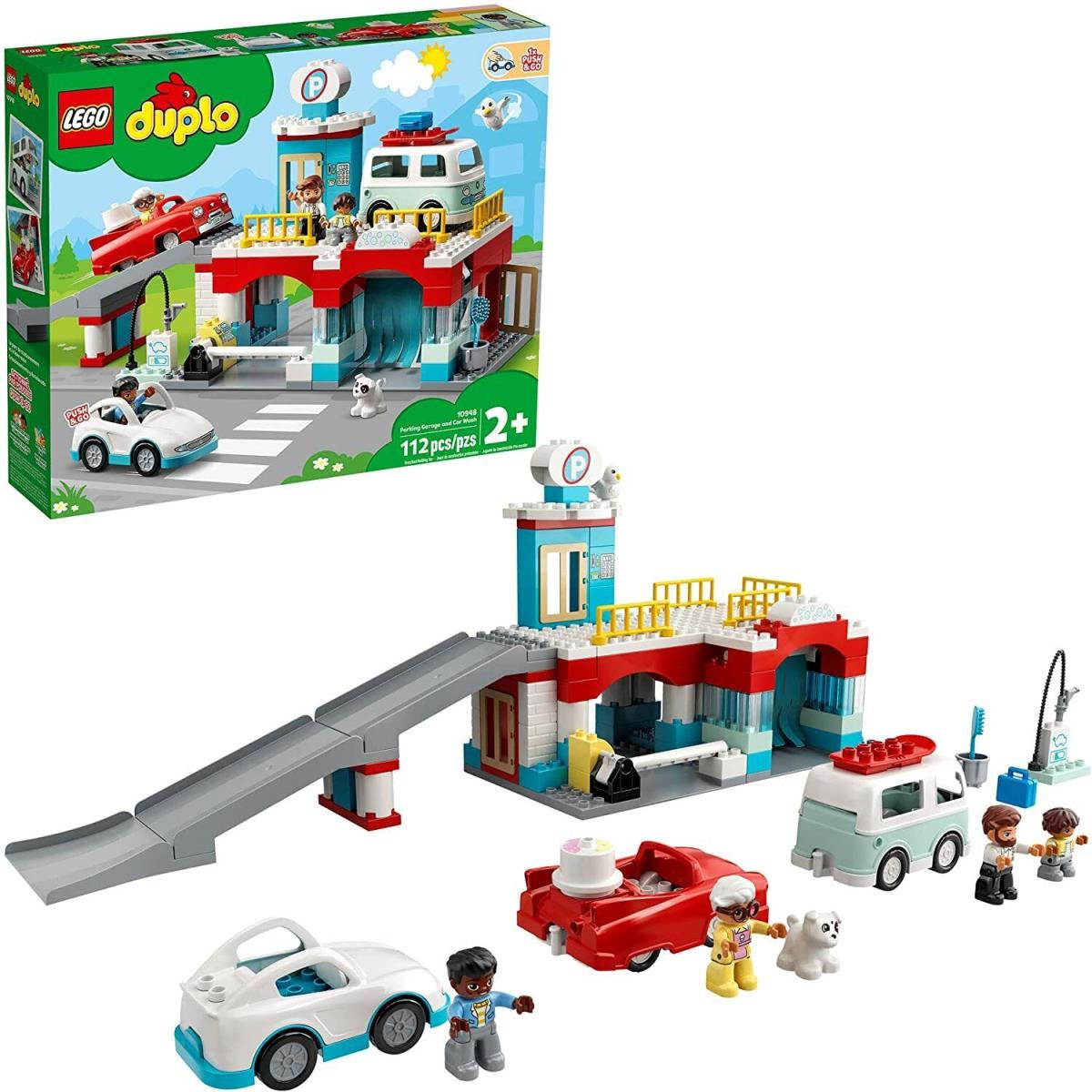 Lego Duplo 10948 2+ Parking Garage and Car Wash 112 Pieces
