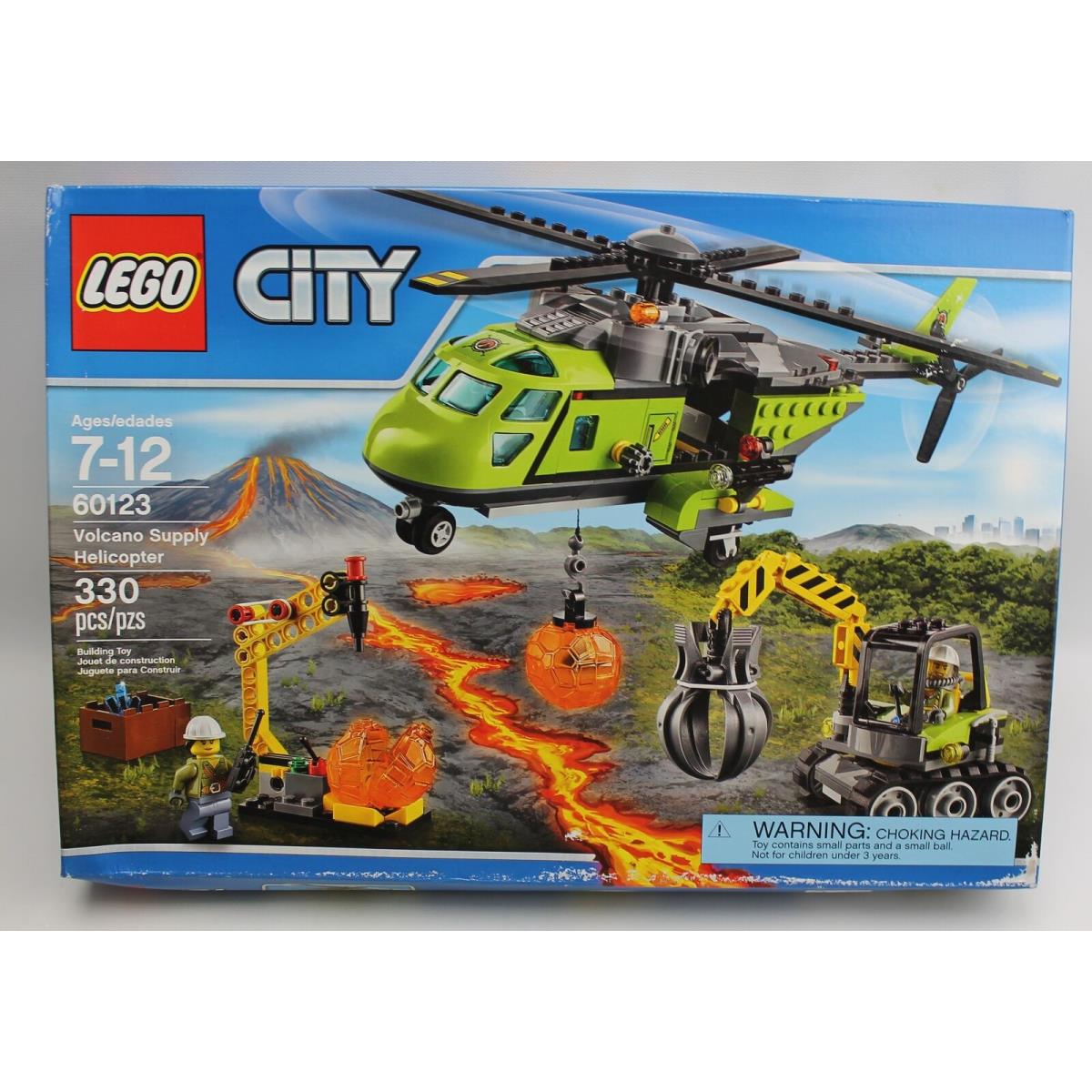Lego City Volcano Supply Helicopter Set 60123
