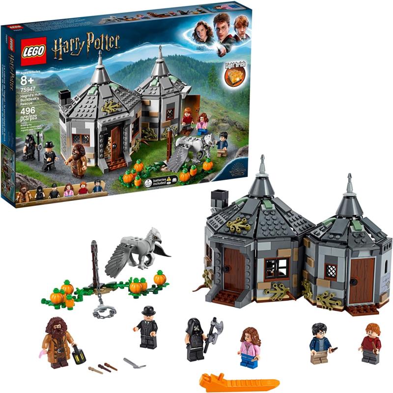 Lego 75947 Harry Potter Hagrid`s Hut: Buckbeak`s Rescue Building Set 496 Pieces