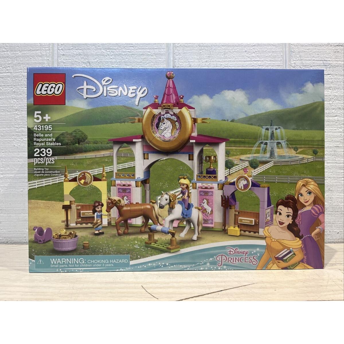Lego 43195 Disney Belle and Rapunzel`s Royal Stables Building Kit 239 Pcs Set