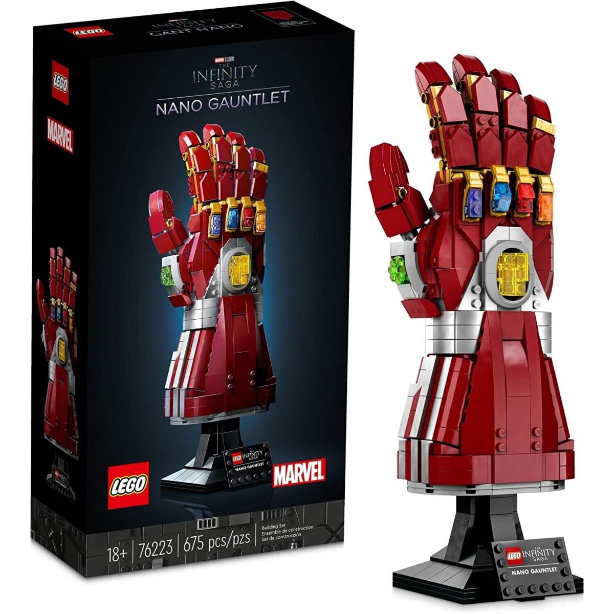 Lego Infinity Saga Marvel Nano Gauntlet 76223 Iron Man Building Kit 675 Pcs Gift