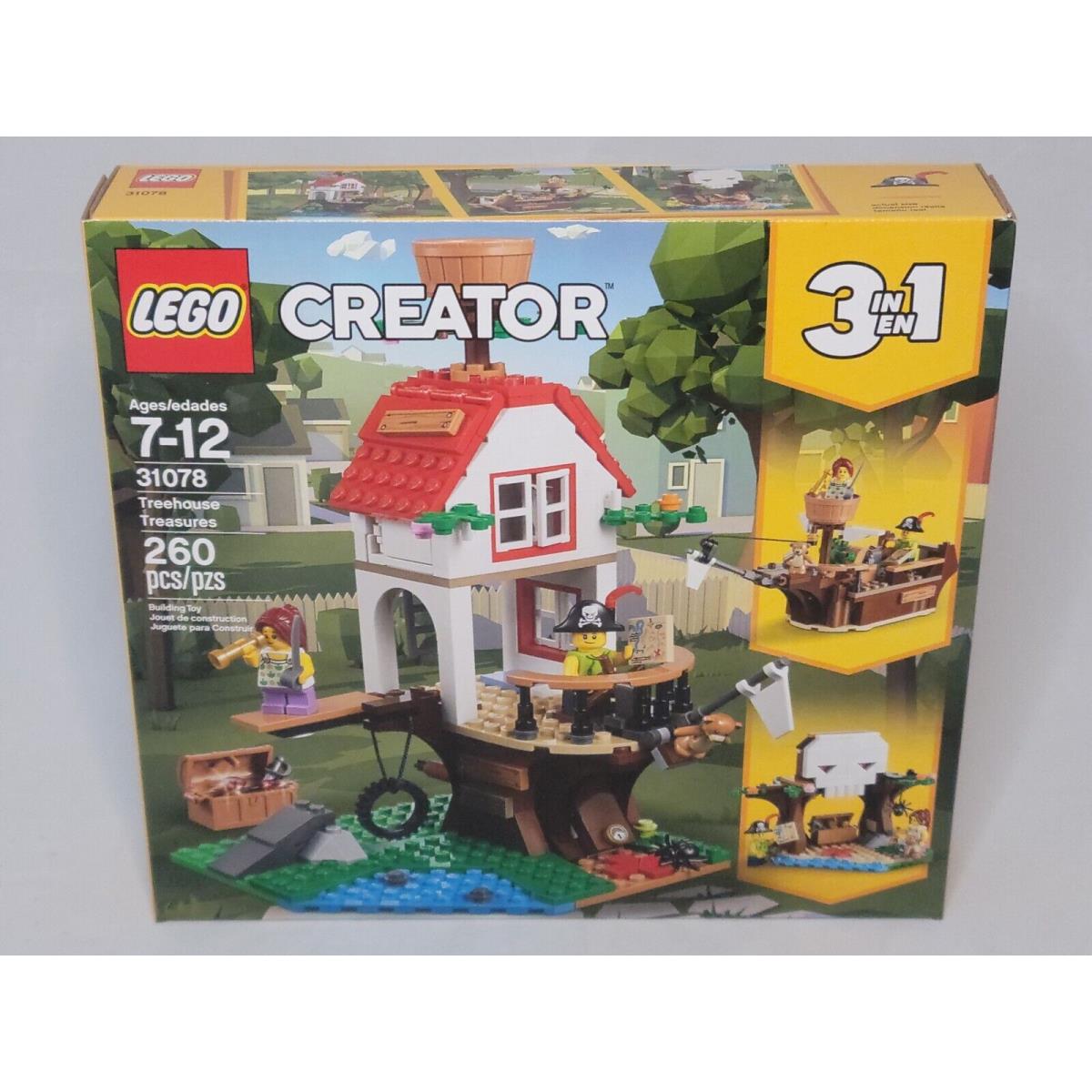 Lego 31078 Tree House Treasures Creator 3-in-1 Pirate Ship Skull Cave Treasure