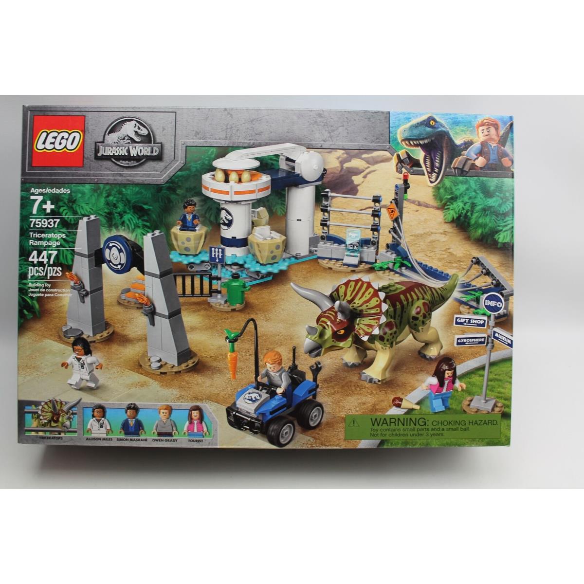 Lego Jurassic World Triceratops Rampage Set 75937