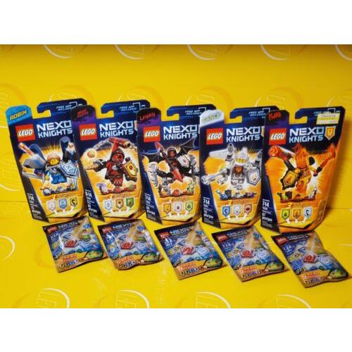 10 Lego Nexo Knights Set 70333 70334 70335 70337 70339 70372 x5