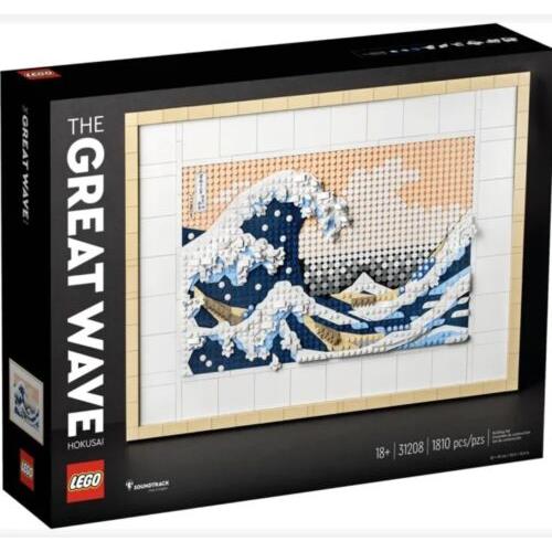Lego Art Hokusai The Great Wave 31208 Building Set . Ships Fast