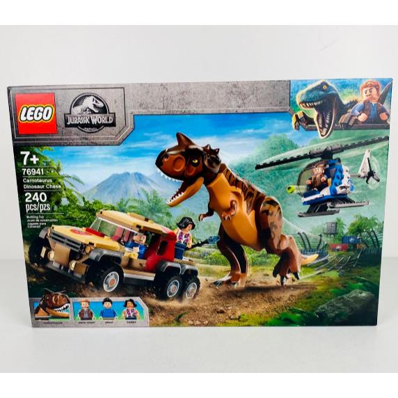 Lego Jurassic World 76941 Carnotaurus Dinosaur Chase Building Kit 240 Pcs Set