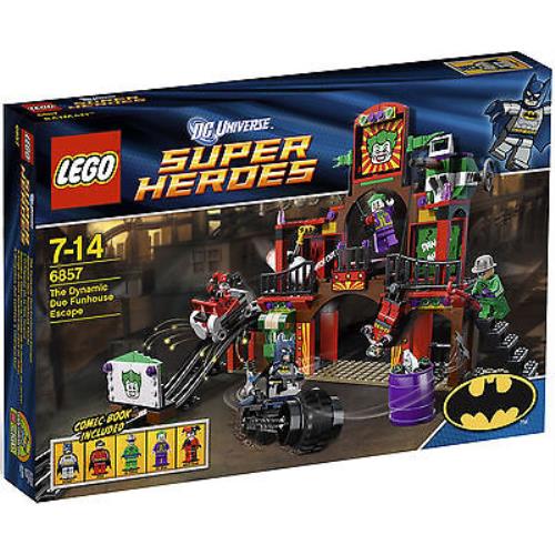 Lego Super Heroes Set 6857 Dynamic Duo Funhouse Complete 5 Minifigs