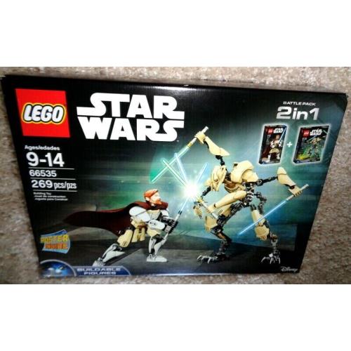 Lego Star Wars 66535 2 in 1 Pack General Grievous Obi-wan Kenobi 2015 Set
