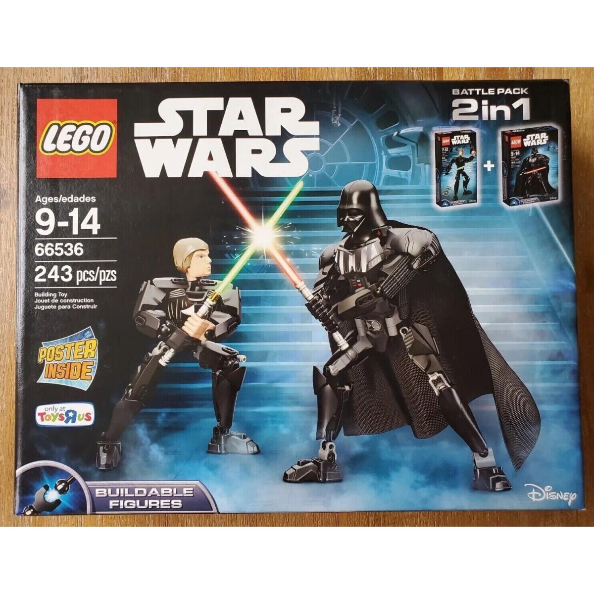 Lego 66536 Star Wars Darth Vader Vs Luke Skywalker Battle Pack 2 in 1