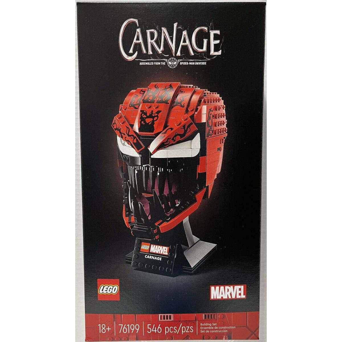 Lego Marvel Spider-man Carnage Helmet 76199 546pcs 18+ Limited Retail