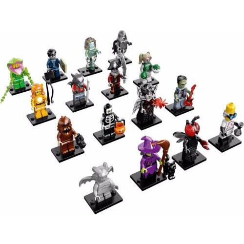 Lego Monster Minifigures Series 14 Complete Set OF 16 71010 Cmf Halloween