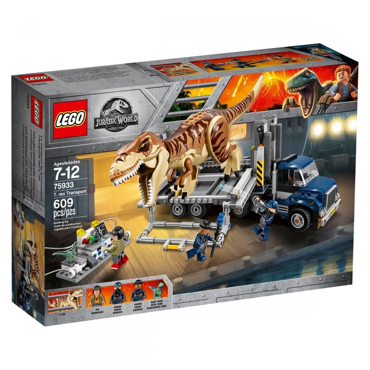 Lego 75933 T.rex Transport Jurassic World Retired Box