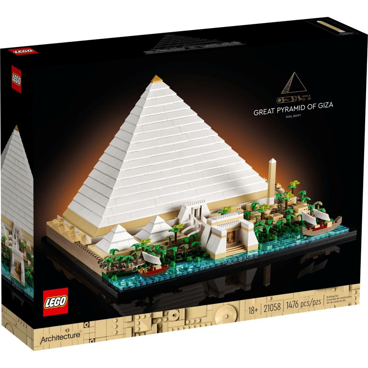 Lego 21058 The Great Pyramid of Giza Architecture Box In H