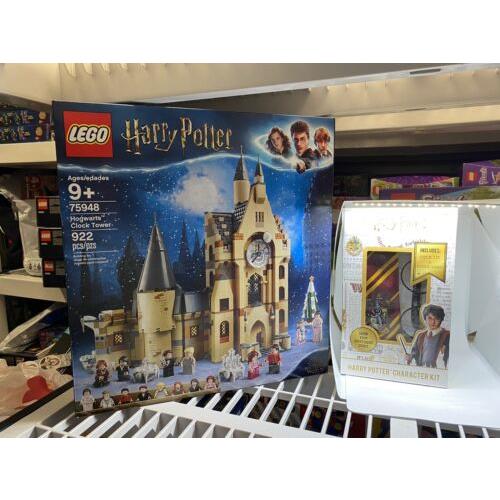 Lego Harry Potter Hogwarts Clock Tower 75948 Bonus Tie Eye Glasses Set