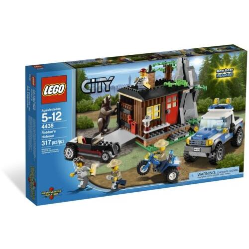 Lego City Robber s Hideout 4438 Brown Bear Forest Police Truck Hot Rod Atv Cab