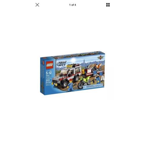 Lego City Town Dirt Bike Transporter 4433 Toy Set Kit