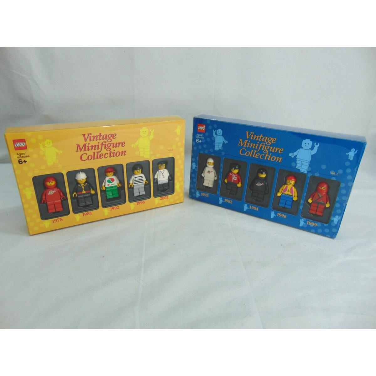 Lego Vintage Minifigure Collection Vol 1 4536875 Vol 2 4553021
