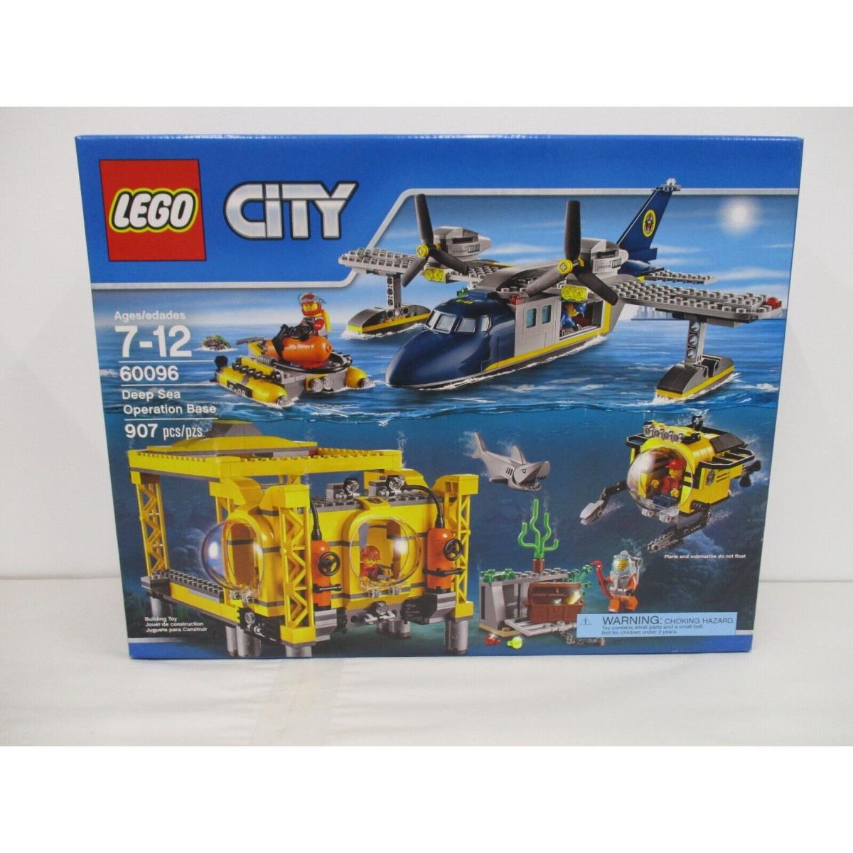 Lego City Series Deep Sea Operation Base Retired Set 60096 907 Pcs