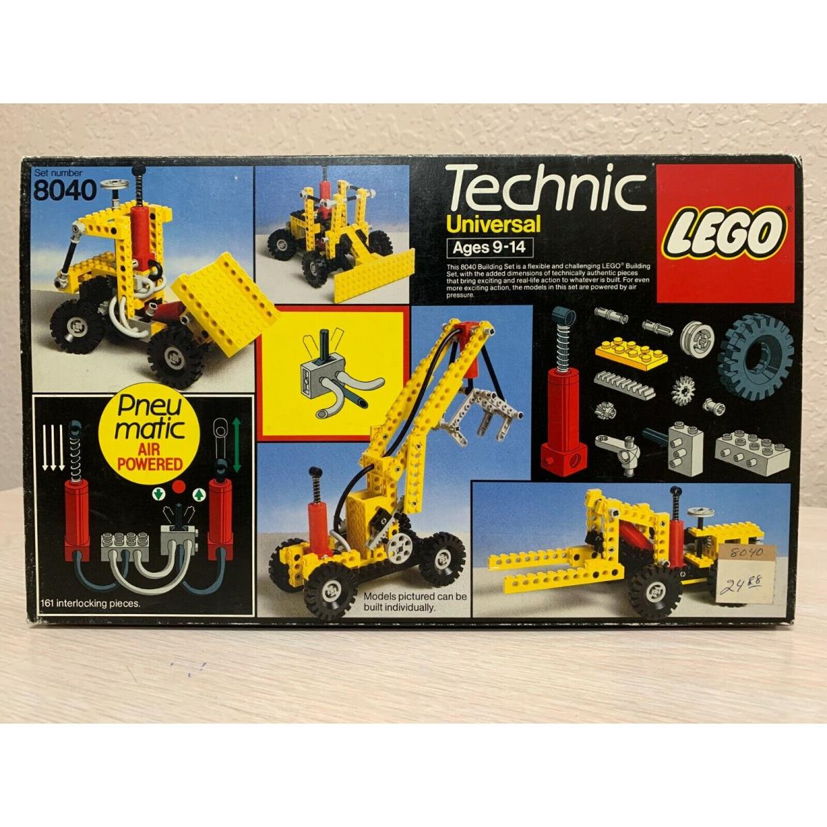 Lego 8040 Technic Universal Pneumatic Air Powered Construction Crane Vintage