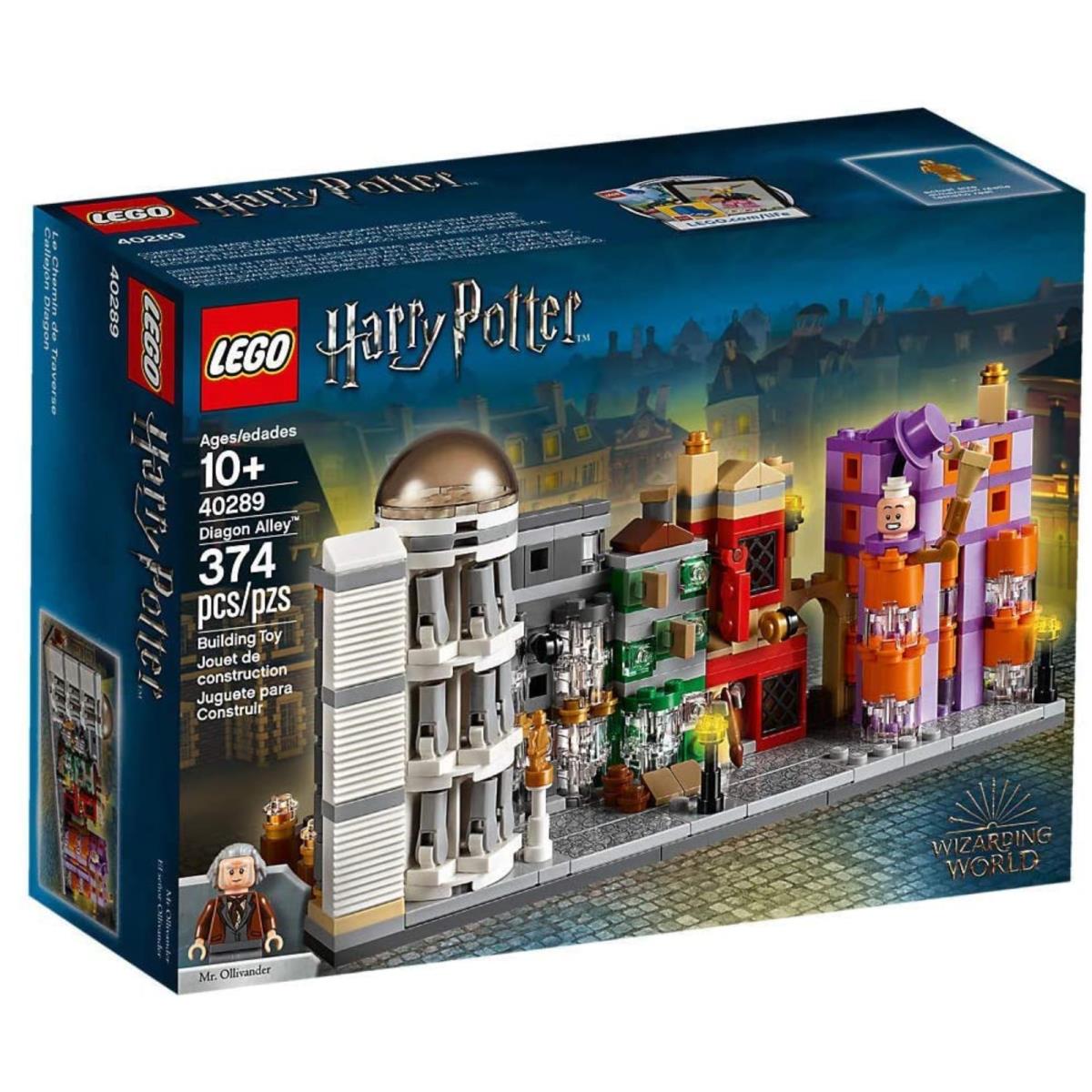 Lego Harry Potter 40289 Mini Diagon Alley Building Toy Set 374 Pieces