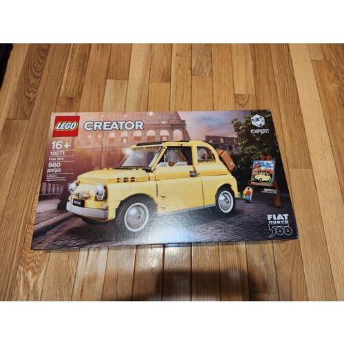 Lego Creator Expert 10271 Fiat 500 Yellow Car Adult Building Set