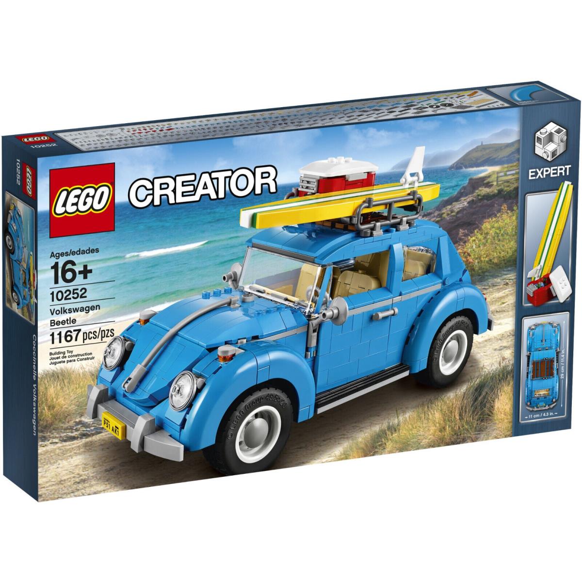 Lego Volkswagen Beetle 10252 Set Box Nisb Expert Creator Car