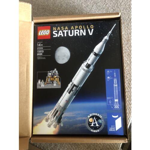 Lego Nasa Apollo Saturn V Rocket 21309 Ideas Set 17 in Brown Ship Box