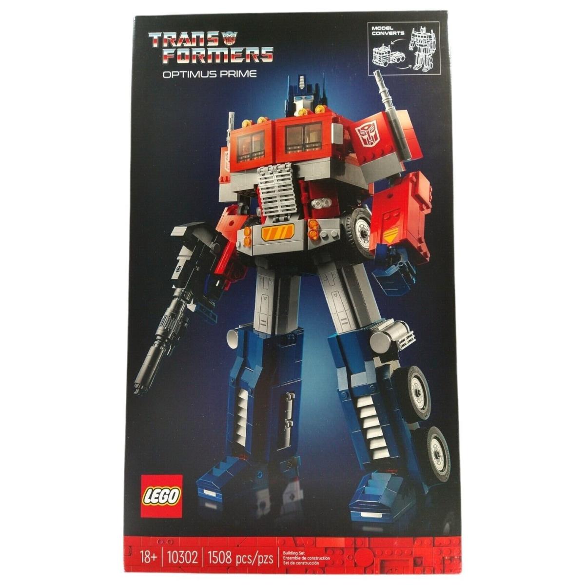 Lego 10302 Creator Expert Optimus Prime Transformers 1508 Pieces