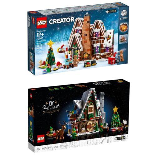 Lego Creator Expert Christmas Sets: 10275 Elf Club House + 10267 Gingerbread