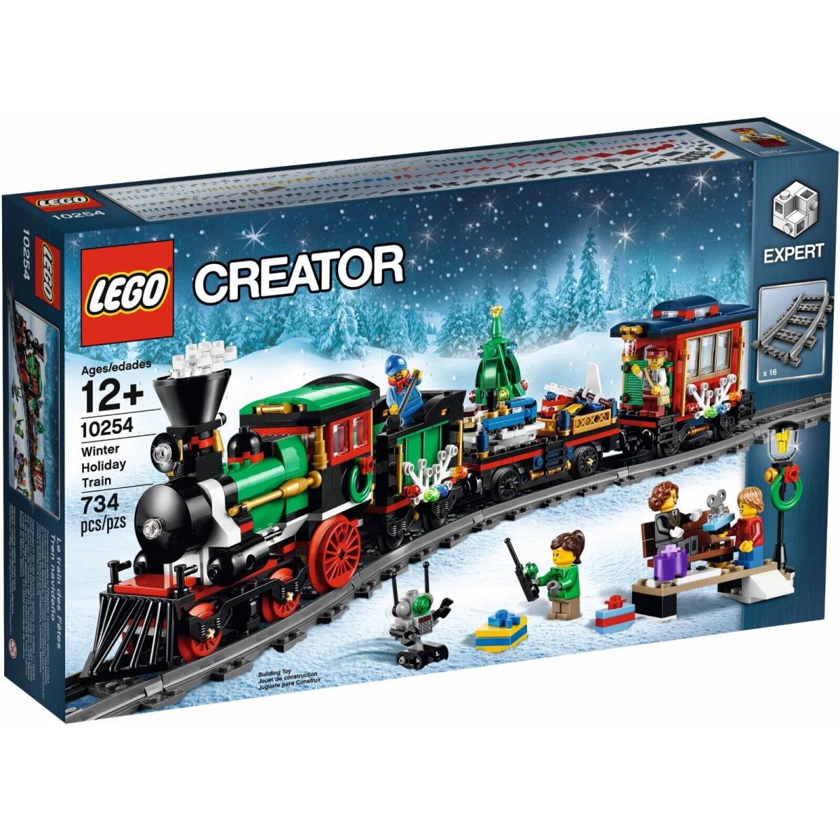 Lego Creator 10254 Winter Holiday Train Christmas Retired Building Set