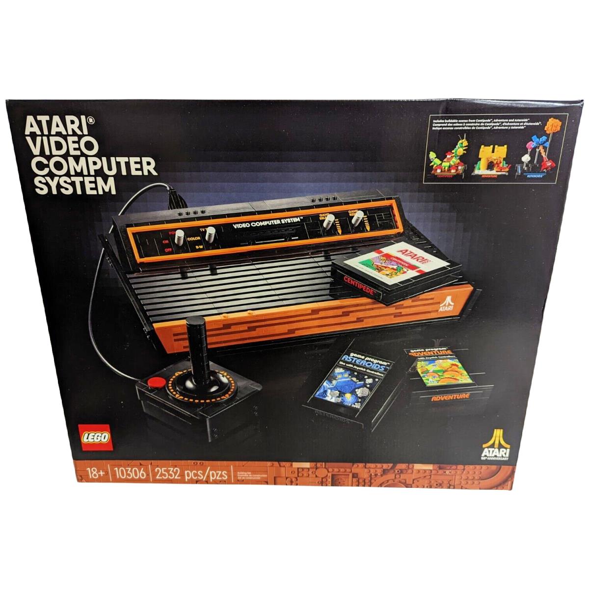 Lego 10306 Icons Atari 2600 Video Computer System Game 2532 Pieces Box