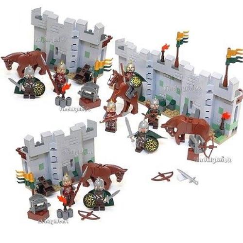 Lego 4 Fortress Wall Eomer Rohan Soldier Lord of The Ring NO Box From 9471