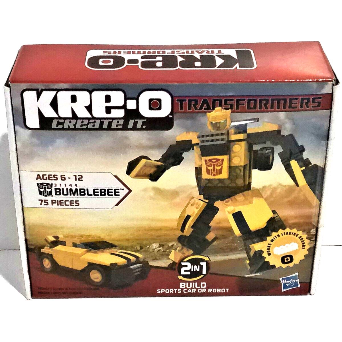 Kre-o Create IT Transformers 31144 Bumblbee Sports Car or Robot Misb