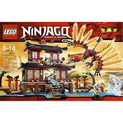 Lego Ninjago Fire Temple 2507 Retired Hard To Find Building Set