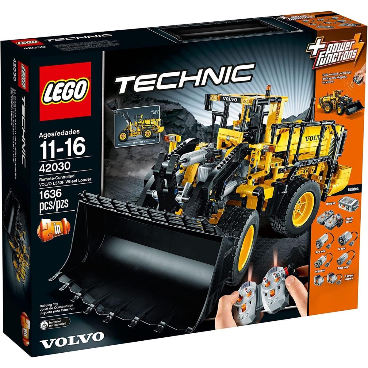 Lego Technic 42030 Volvo L350F Wheel Loader Retired Building Set